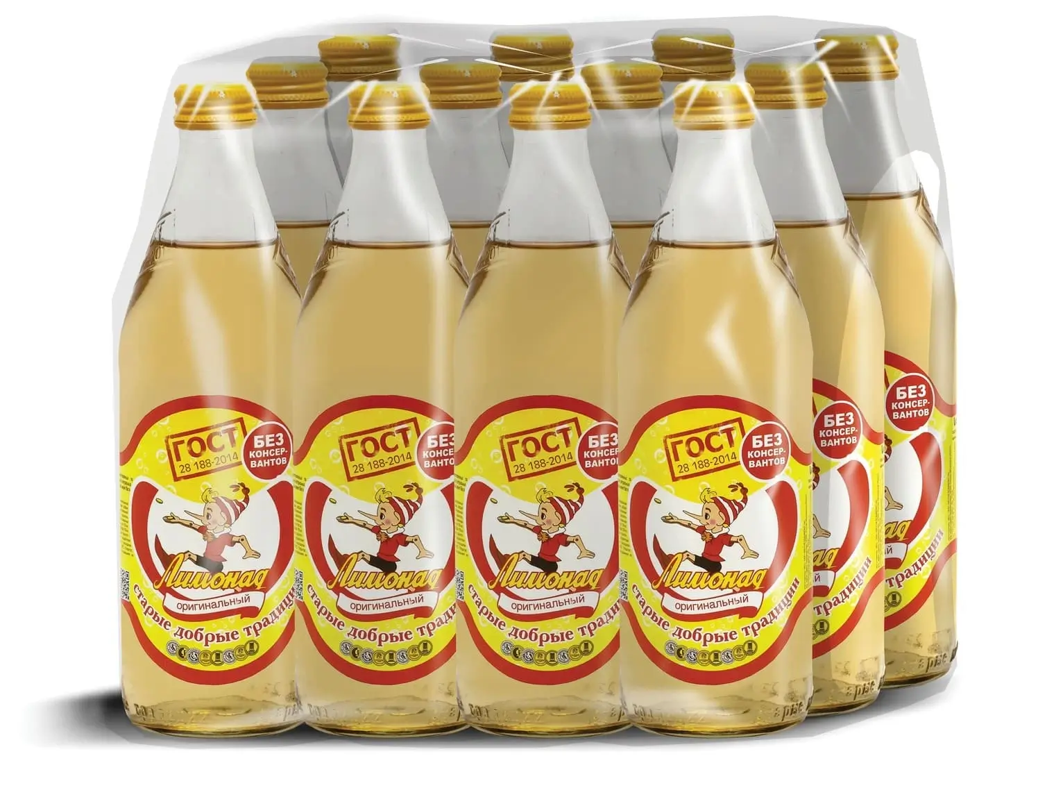 Газированный напиток "Старые добрые традиции" Оригинальный 0,5 литра, 12 шт от магазина Одежда+