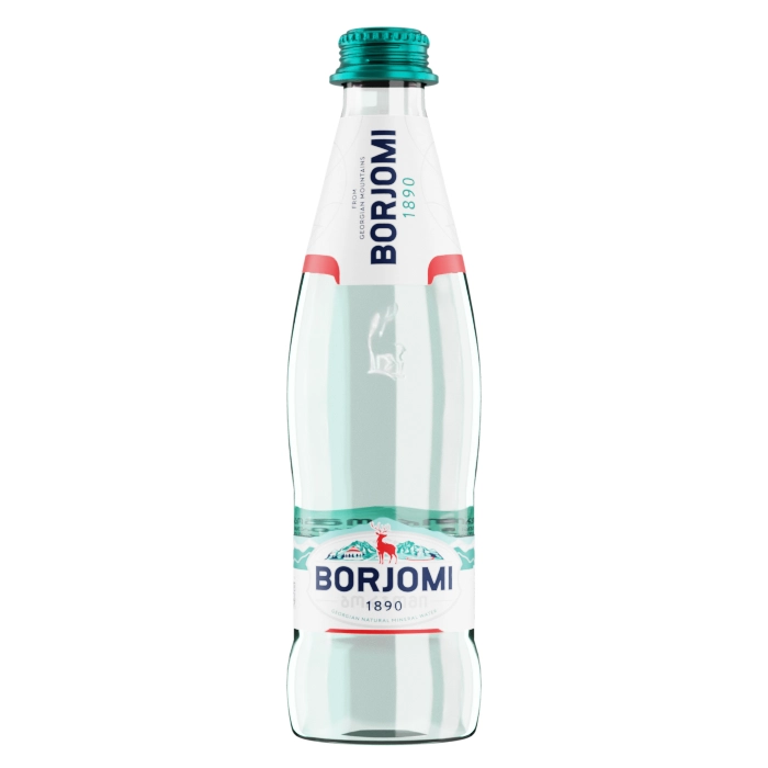 Вода "Borjomi" (Боржоми) 0.33 литра, газ., стекло, 12 шт. в уп.