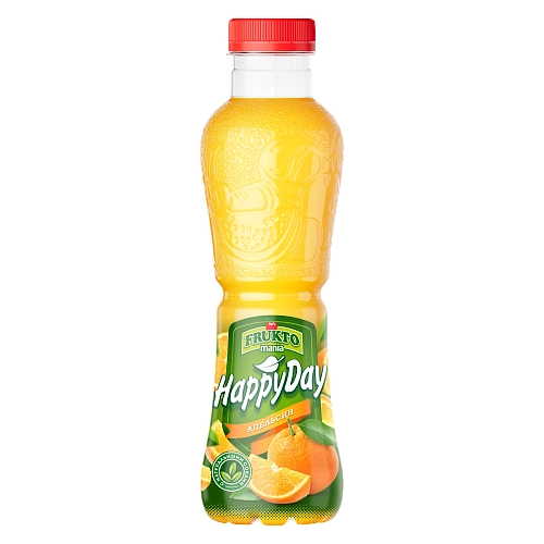Сокосодержащий напиток Fruktomania Happy day Апельсин 0.5 литра, 12 шт