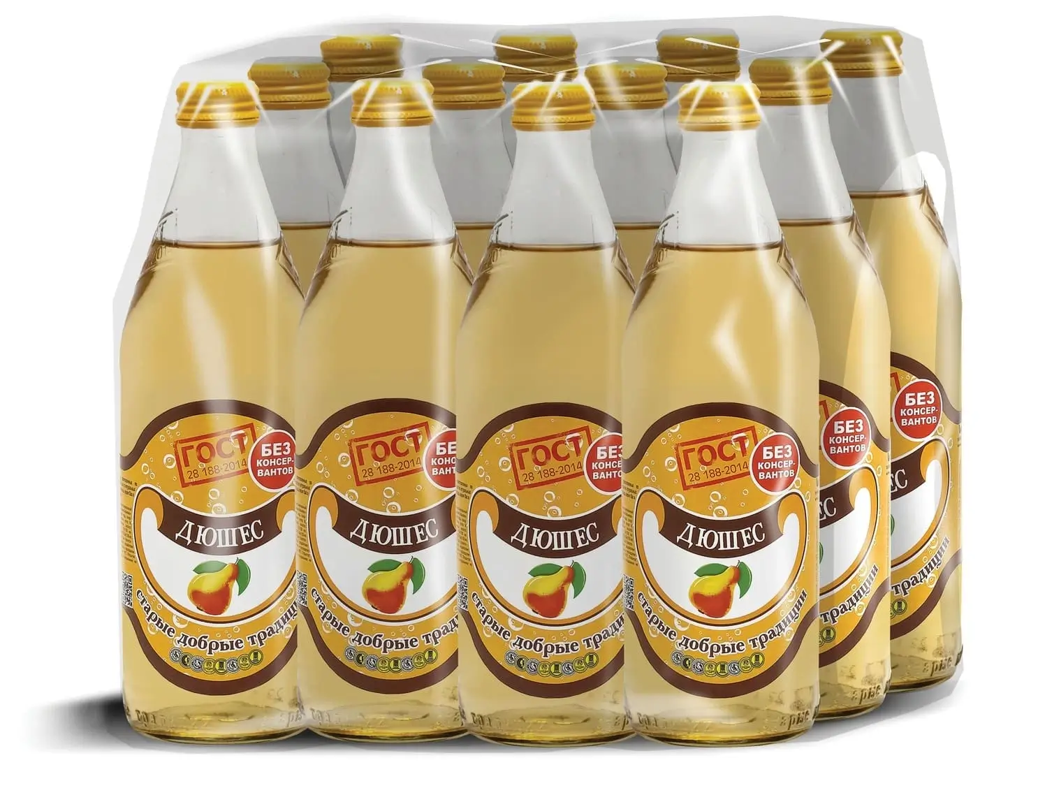 Газированный напиток "Старые добрые традиции"  Дюшес 0,5 литра, 12 шт от магазина Одежда+