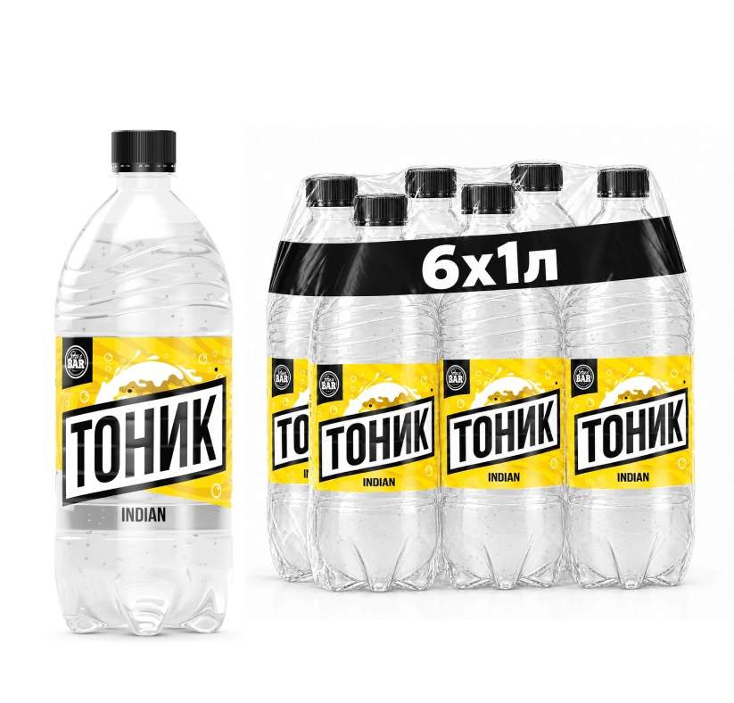 Газированный напиток Тоник STARBAR Индиан 1 литр, ПЭТ, 6 шт от магазина Vitarel