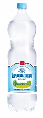 Вода "Черноголовская" 1.5 л., негаз., ПЭТ, 6 шт. в уп.