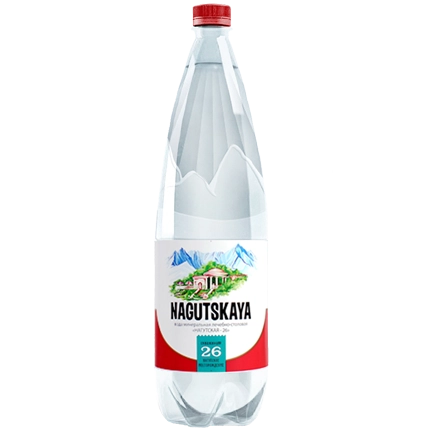 Вода "Нагутская" 1.5 литра, газ., ПЭТ, 6 шт. в уп.